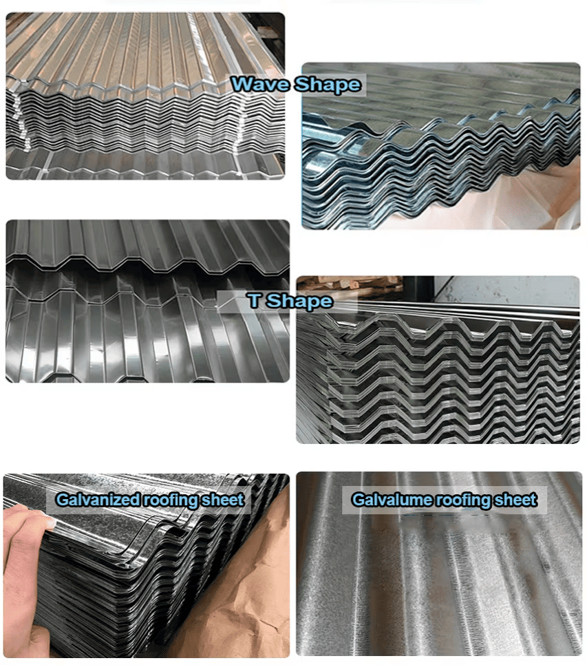 Different types of roof sheet